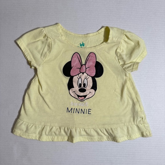Disney Minnie Mouse Denim and Yellow Outfit Set - Picture 3 of 3